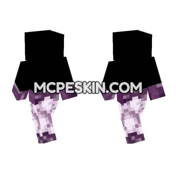 Chorus Flower Minecraft Bedrock skin, front and back