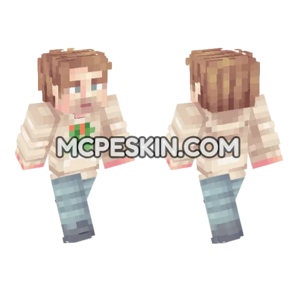 Chris Minecraft Bedrock skin, front and back