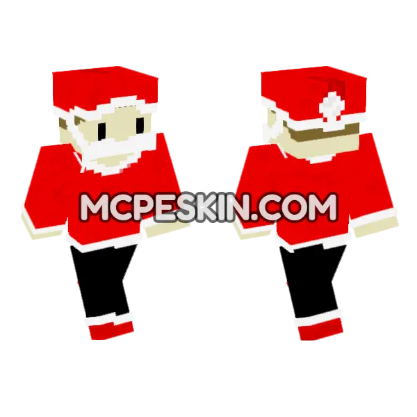 Christmas Grian Minecraft Bedrock skin, front and back