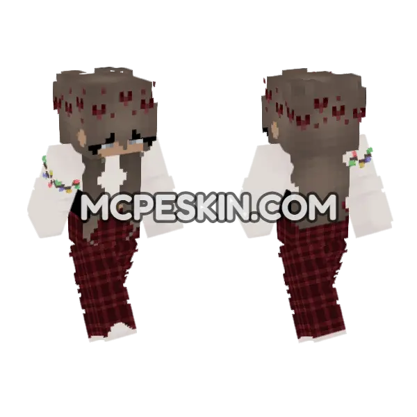 Christmas Skin Minecraft Bedrock skin, front and back