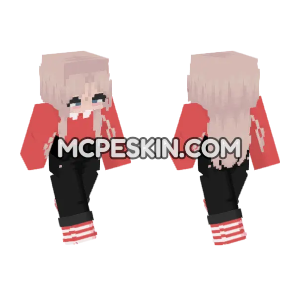 Christmas Skin Minecraft Bedrock skin, front and back