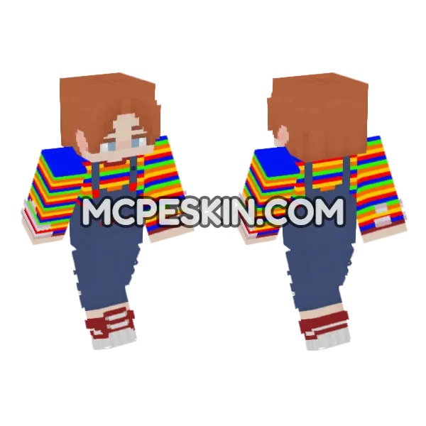 Chucky Skin Minecraft Bedrock skin, front and back