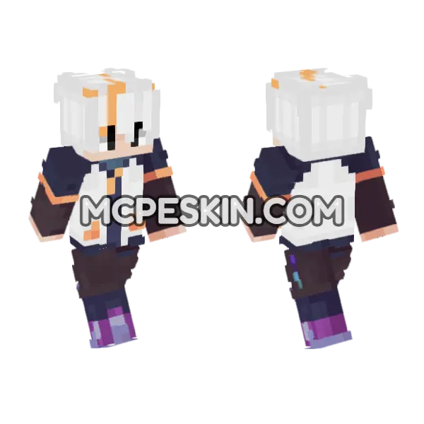 Chuymine Skin Minecraft Bedrock skin, front and back