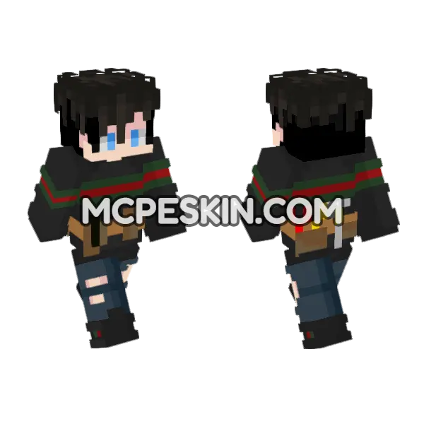 Circuitpulse Skin Minecraft Bedrock skin, front and back