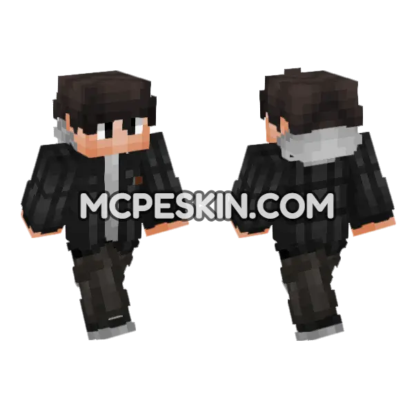Civilian Skin V1 Minecraft Bedrock skin, front and back