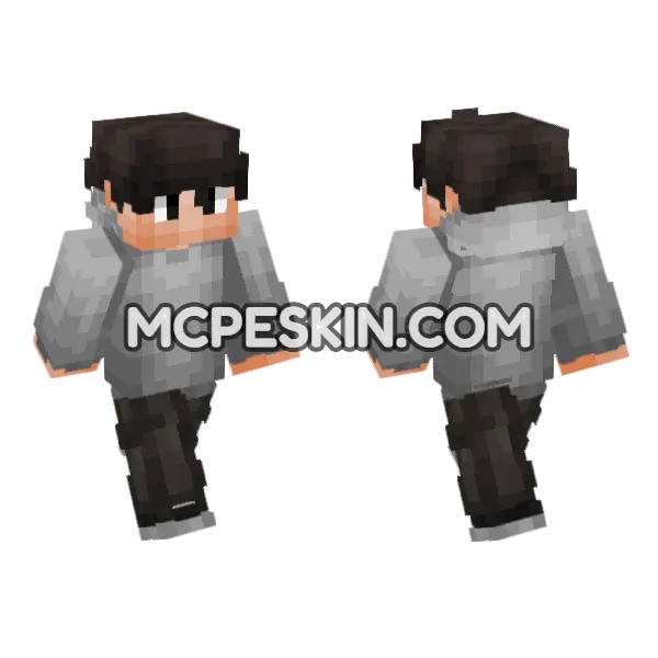 Civilian Skin V2 Minecraft Bedrock skin, front and back