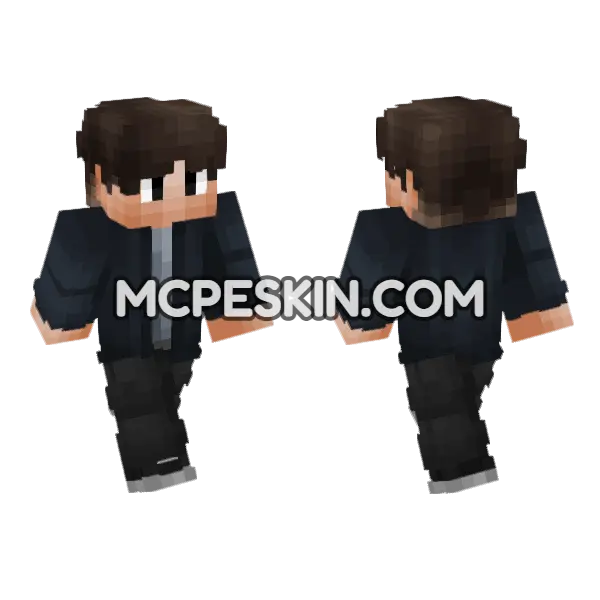 Civilian Skin V3 Minecraft Bedrock skin, front and back