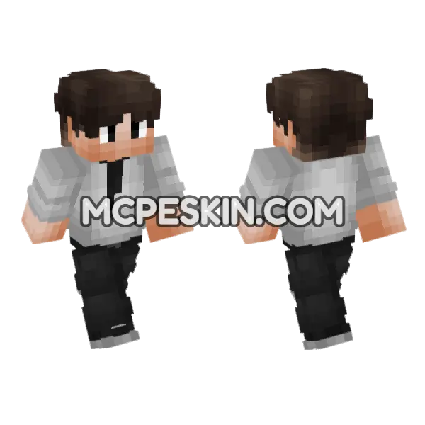 Civilian Skin V4 Minecraft Bedrock skin, front and back
