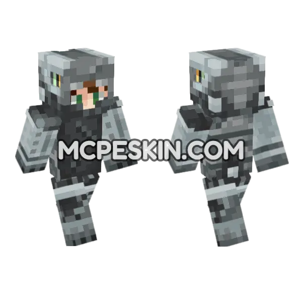 Clang Skin Minecraft Bedrock skin, front and back