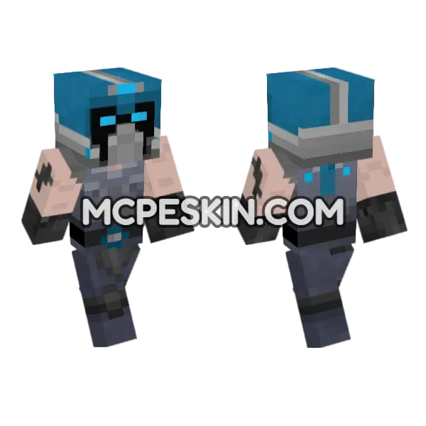 Clayton Carmine Minecraft Bedrock skin, front and back