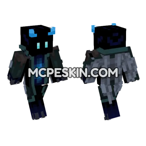 Clever Devil Minecraft Bedrock skin, front and back