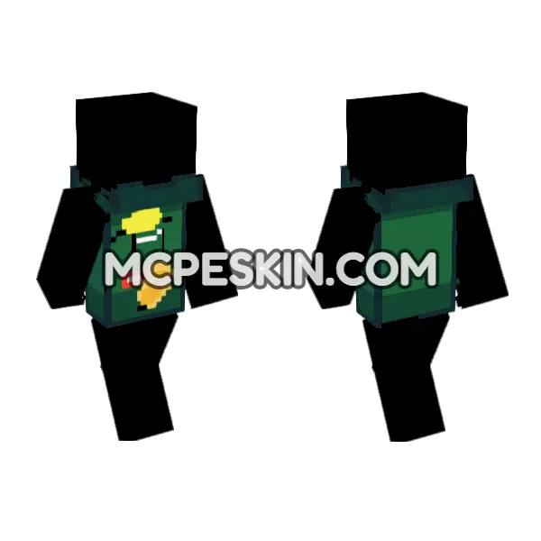 Club Crackers Tiaos Minecraft Bedrock skin, front and back