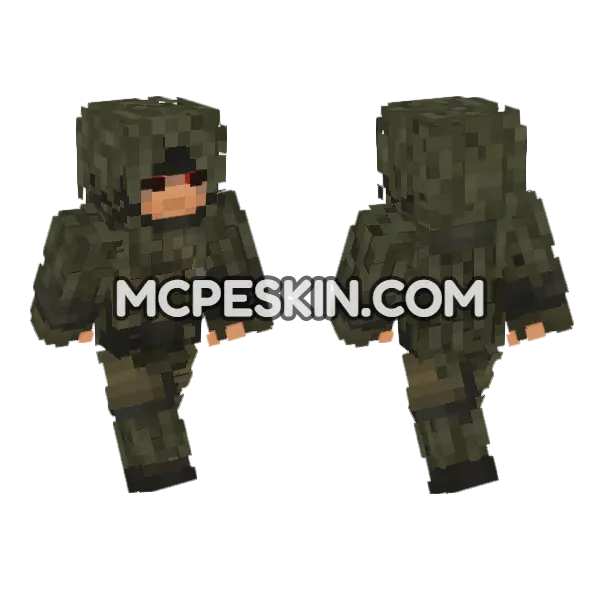 Cod Chuy Ghile Minecraft Bedrock skin, front and back