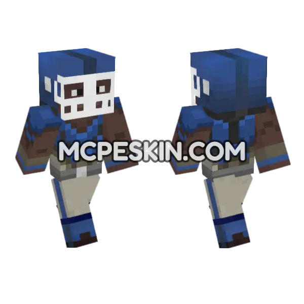 Cole Train Minecraft Bedrock skin, front and back
