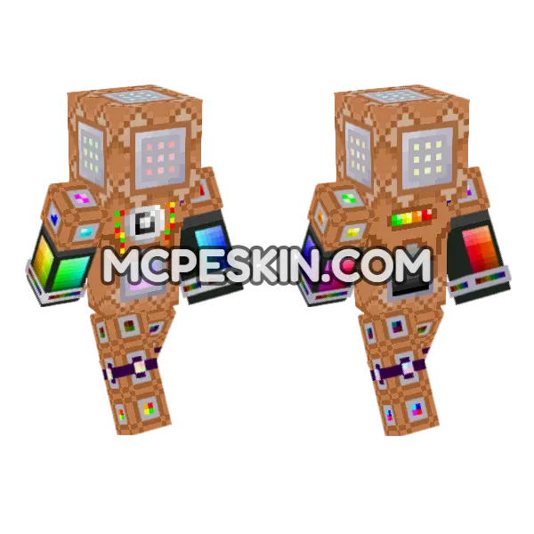 Command Block Creature, front and back