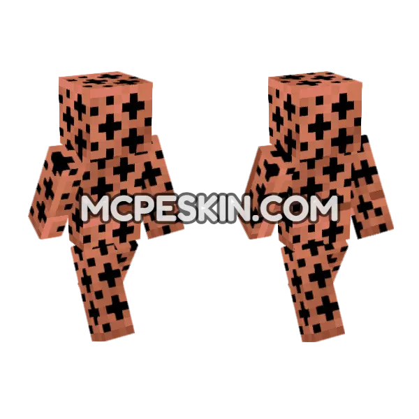 Copper Grate Skin Minecraft Bedrock skin, front and back