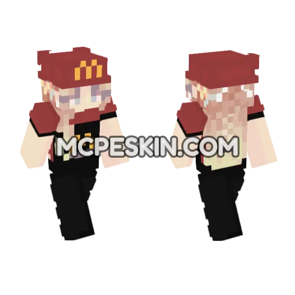 Cora Minecraft Bedrock skin, front and back