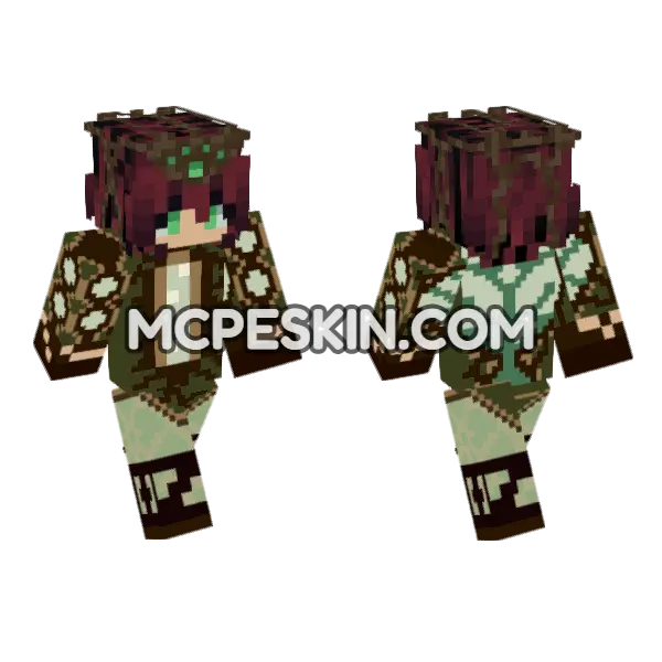 Corrupted Vine Iris Outfit, front and back