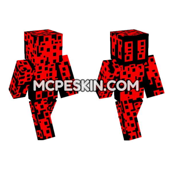 Corruption 6698943 Minecraft Bedrock skin, front and back