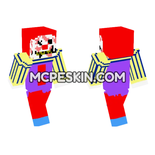 Cotton Candy Dan Minecraft Bedrock skin, front and back