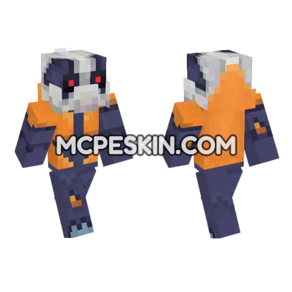 Covenant Grunt Minecraft Bedrock skin, front and back