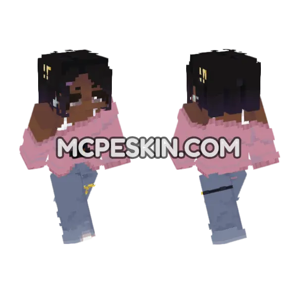Cozy Blue Pajamas, front and back