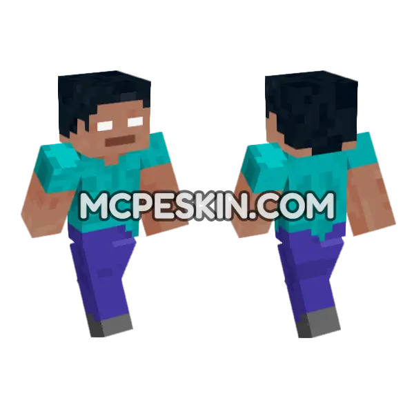 Craft 99099 Minecraft Bedrock skin, front and back