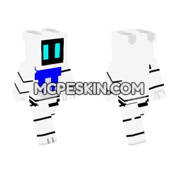 Craft FNAF 2 Minecraft Bedrock skin, front and back