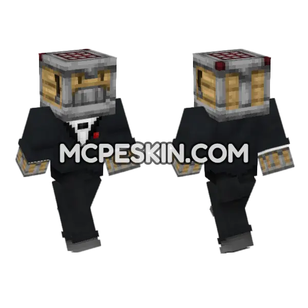 Crafter Tuxedo Man, front and back