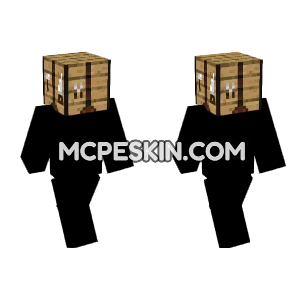 Crafting Table Skin Minecraft Bedrock skin, front and back