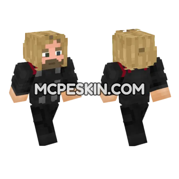 Crazy Mayhem New Skin Minecraft Bedrock skin, front and back