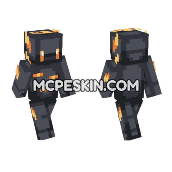 Creakolotl Minecraft Bedrock skin, front and back