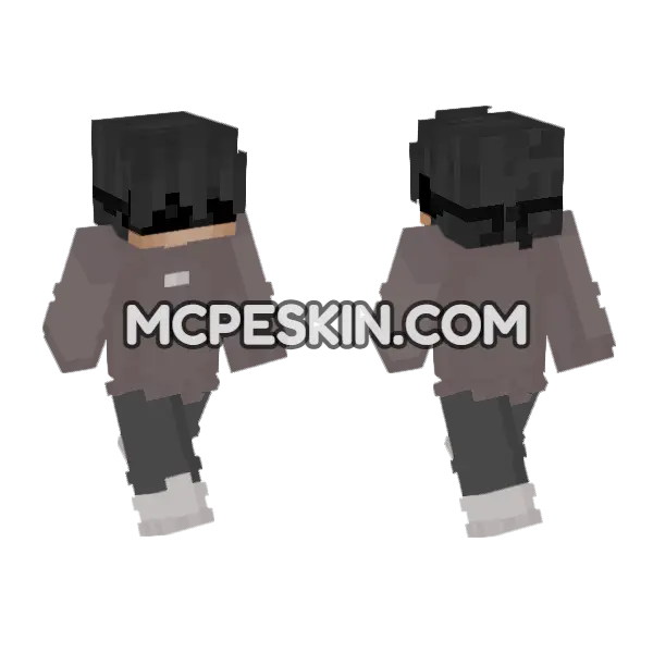 Creakyv Skin Minecraft Bedrock skin, front and back
