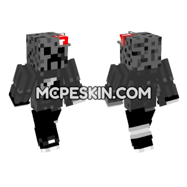 Creeper Skin Minecraft Bedrock skin, front and back