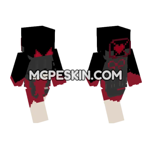 Crimson Hooded Figure, front and back