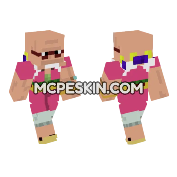 Crocus Minecraft Bedrock skin, front and back