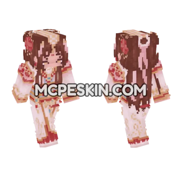 Crown Prince of Xianle Minecraft Bedrock skin, front and back