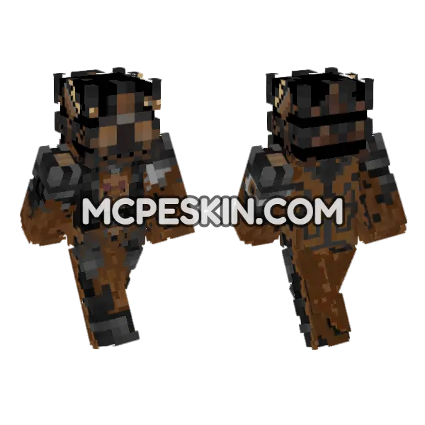 Crusher Grond Minecraft Bedrock skin, front and back