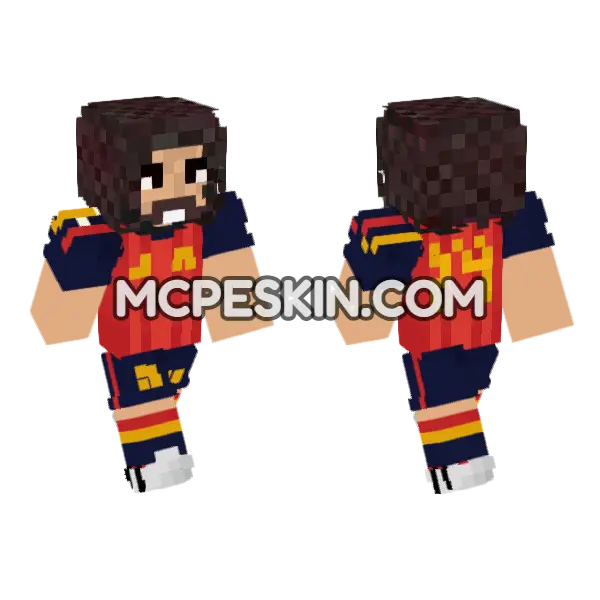 Cucurella Skin Minecraft Bedrock skin, front and back