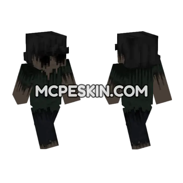 Cursed Skin Minecraft Bedrock skin, front and back
