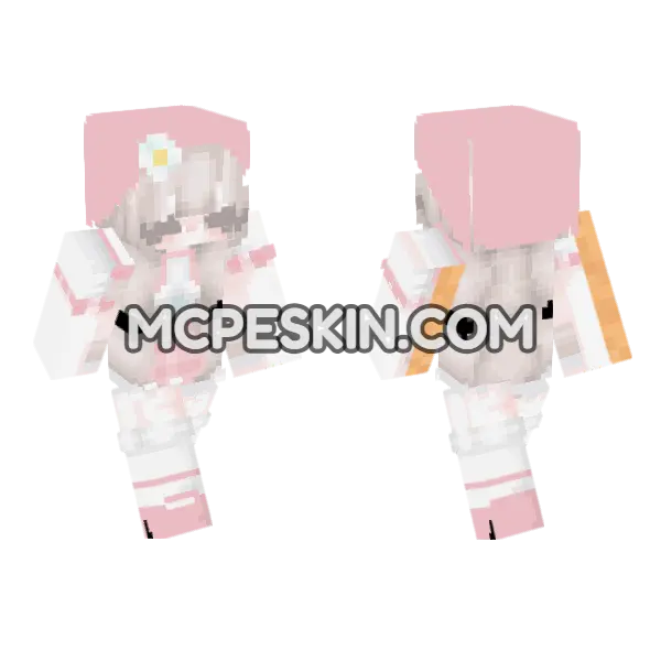 Cute 5248892 Minecraft Bedrock skin, front and back