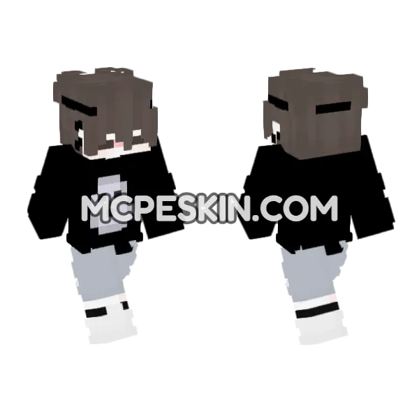 Cute Boy 37 Minecraft Bedrock skin, front and back
