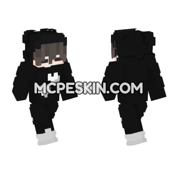 Cute Boy 56 Minecraft Bedrock skin, front and back