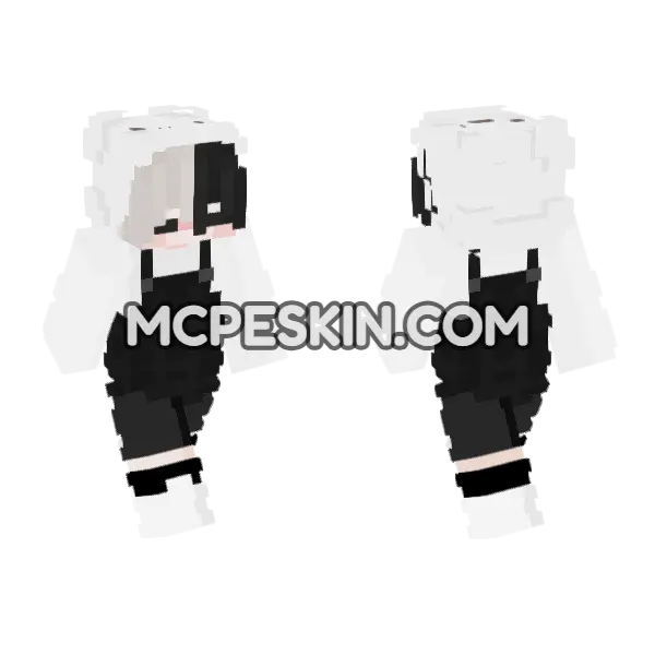 Cute Boy 68 Minecraft Bedrock skin, front and back