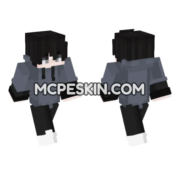 Cute Boy Minecraft Bedrock skin, front and back