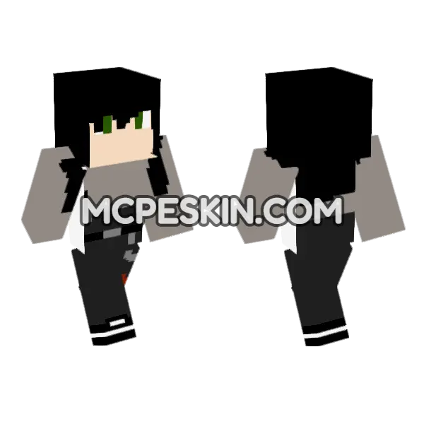 Cute Girl 4852680 Minecraft Bedrock skin, front and back