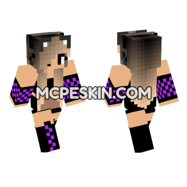 Cute Jenny Skin Minecraft Bedrock skin, front and back