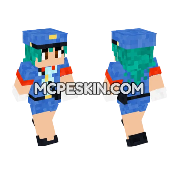 Cute Jenny Skin Minecraft Bedrock skin, front and back