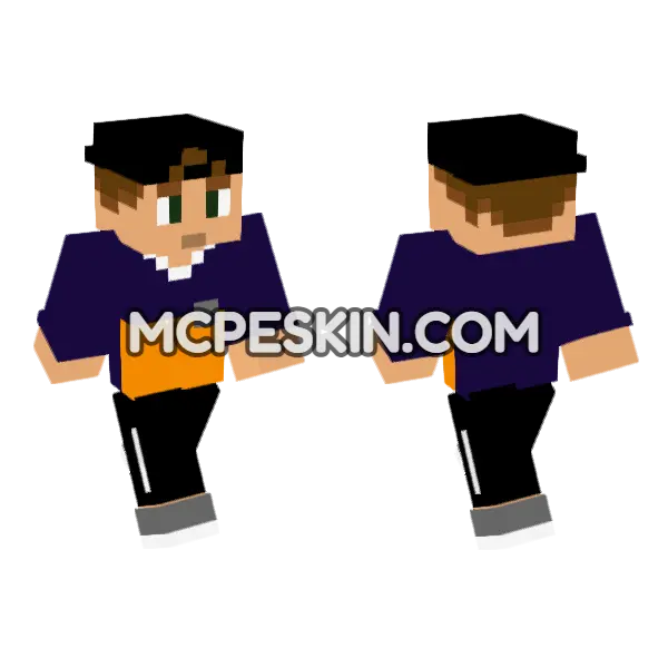 Cute Jenny Skin Minecraft Bedrock skin, front and back