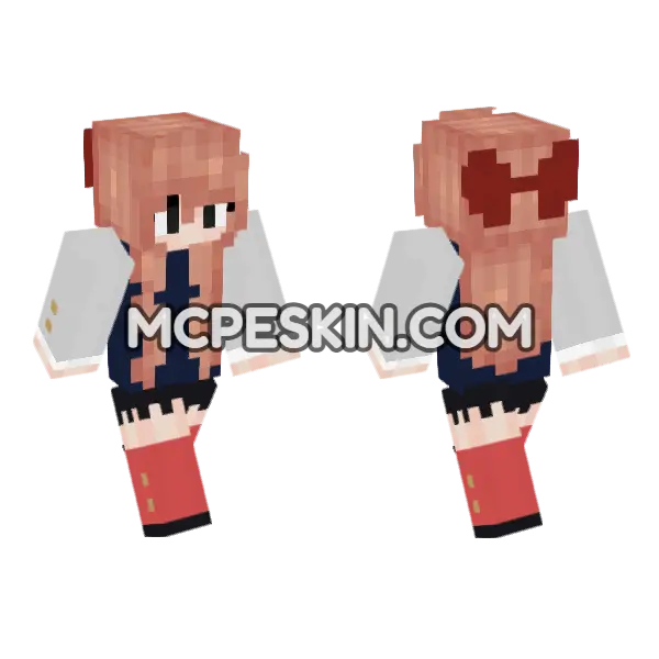 Cute Jenny Skin Minecraft Bedrock skin, front and back